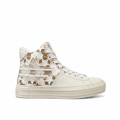 Dior Walk'N'Dior High-Top "White-Brown Star"