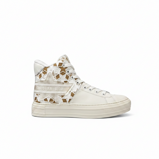 Dior Walk'N'Dior High-Top "White-Brown Star"