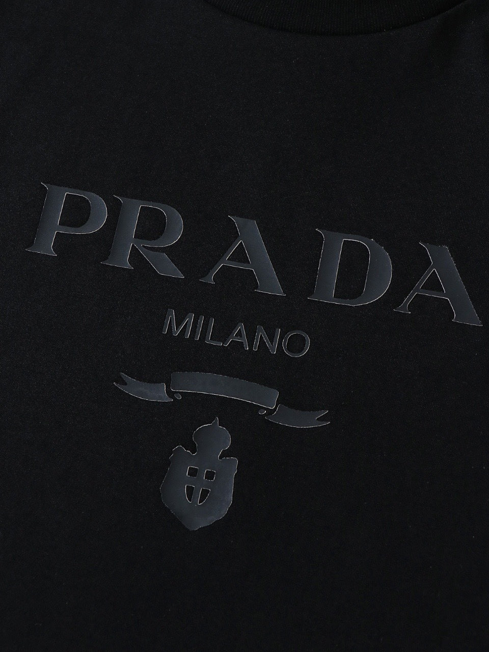 Prada Logo Printed Short-Sleeved T-Shirt "Black"