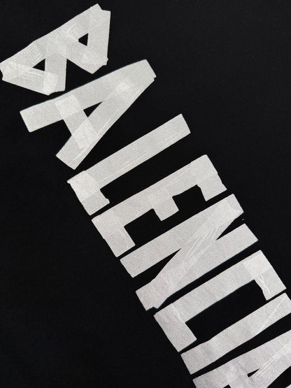 Balenciaga Tape Type T-Shirt "Black"