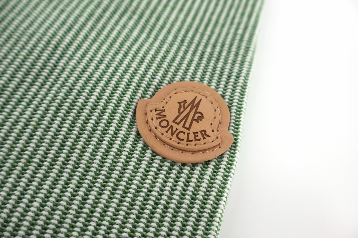 Moncler Leather Logo Cotton Sweater "Dark Green"