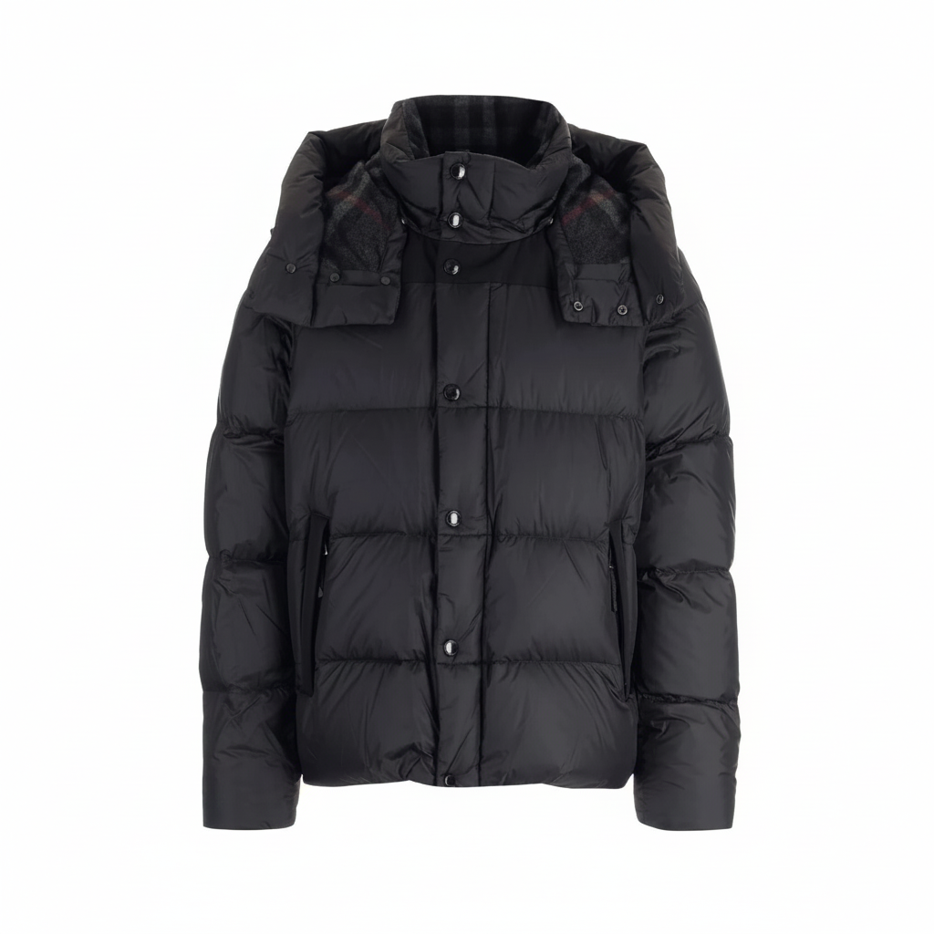 Burberry Lockwell Detachable Sleeve Down Jacket "Black"