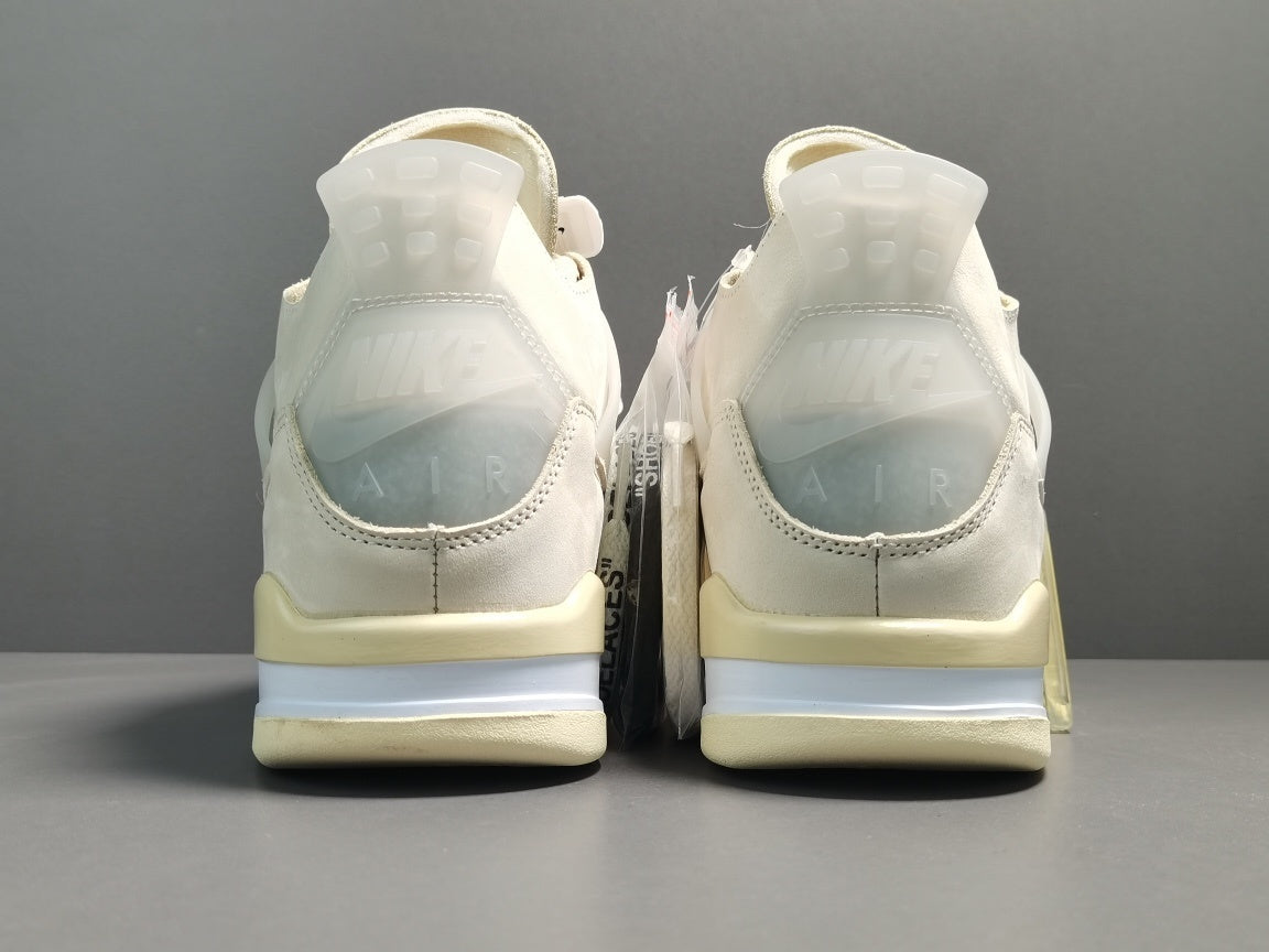 Off-White x Air Jordan 4 Retro SP "Sail"