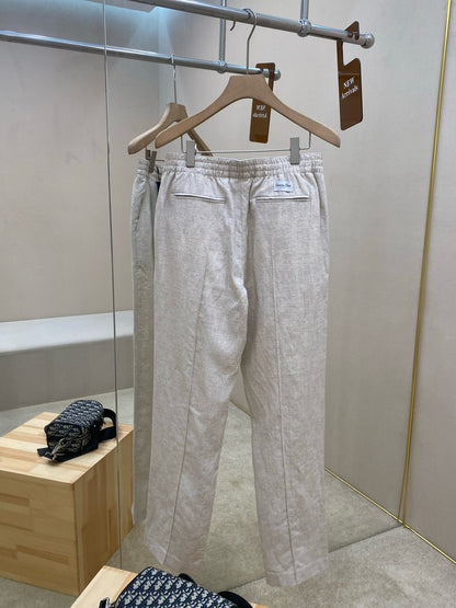 Dior Linen and Cotton Pants "Beige"