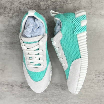 Hermes Bouncing Sneakers "Turquoise-Grey"
