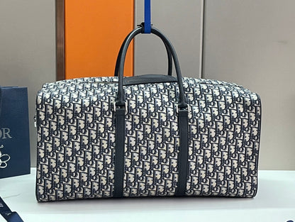 Dior Lingot 50 Oblique Jacquard Duffel Bag
