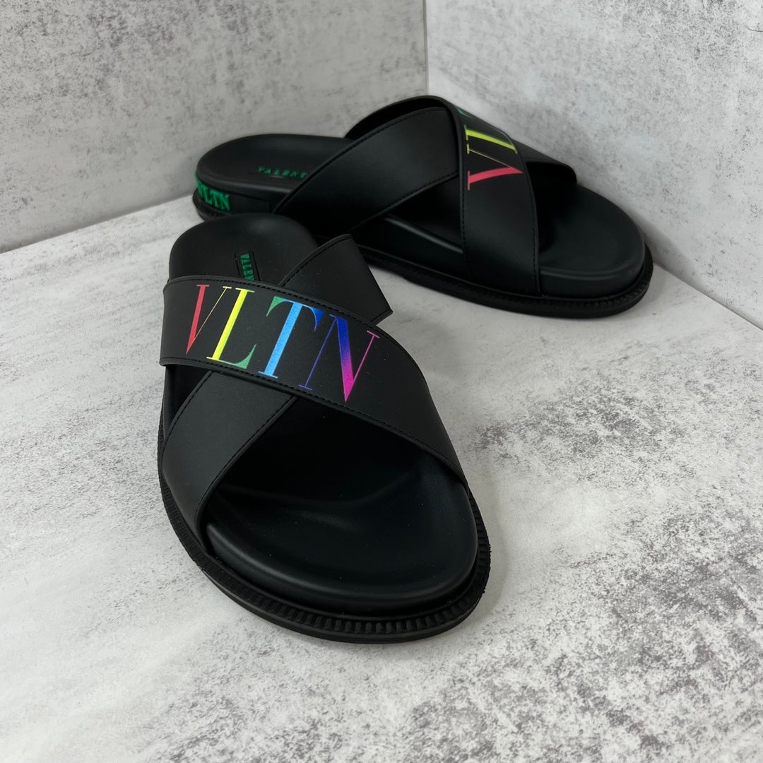 Valentino Garavani Slides "Black-Multicolour"