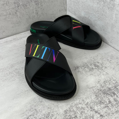 Valentino Garavani Slides "Black-Multicolour"