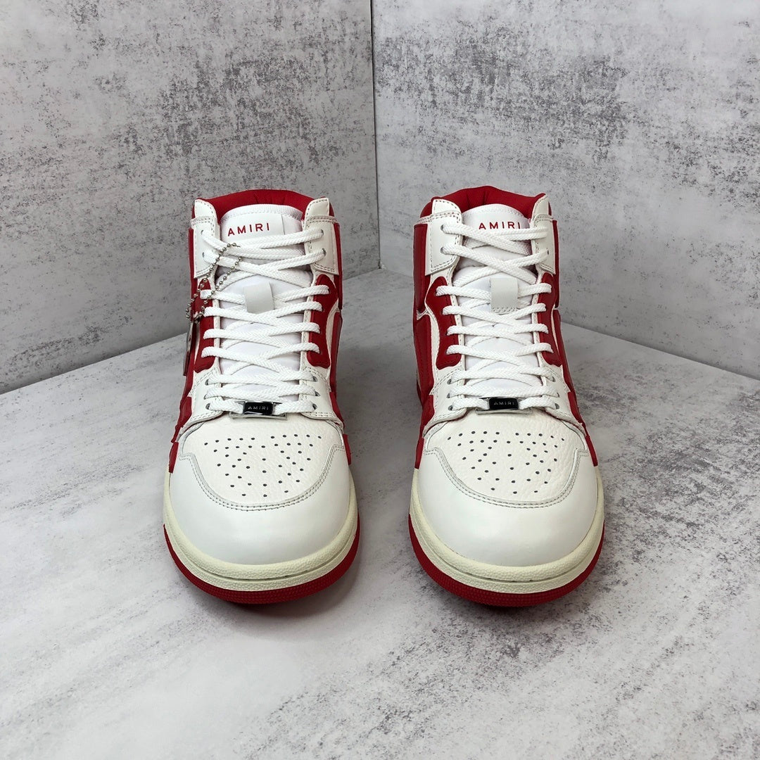 Amiri Skel Top High "White-Red"
