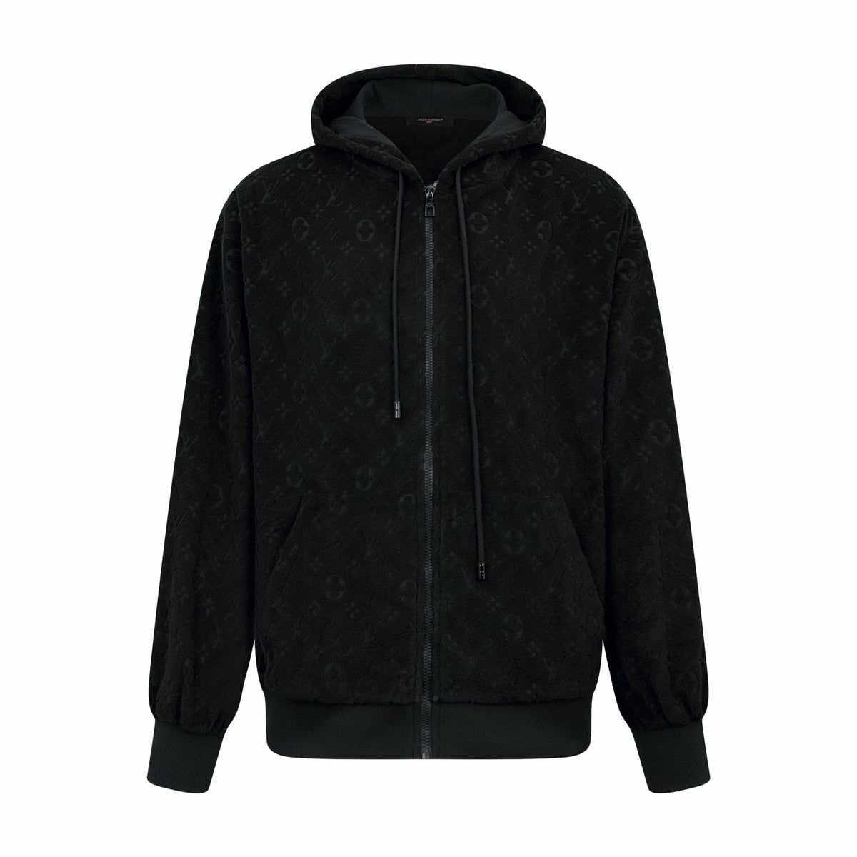Louis Vuitton Monogram French Terry Zip-Through Hoodie "Black"