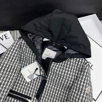 Moncler Remonay Tweed Down Jacket "Black"