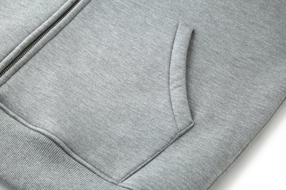 Gucci Logo-Appliquéd Jersey Zip-Up Hoodie "Grey"