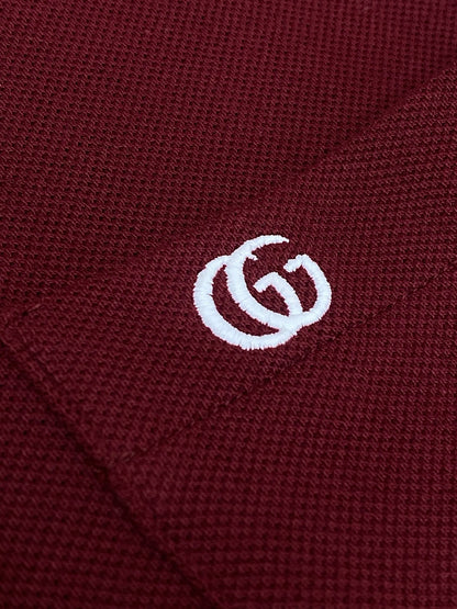 Gucci Cotton Polo T-Shirt "Ancora Red"