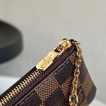 Louis Vuitton Key Pouch "Damier Ebene"
