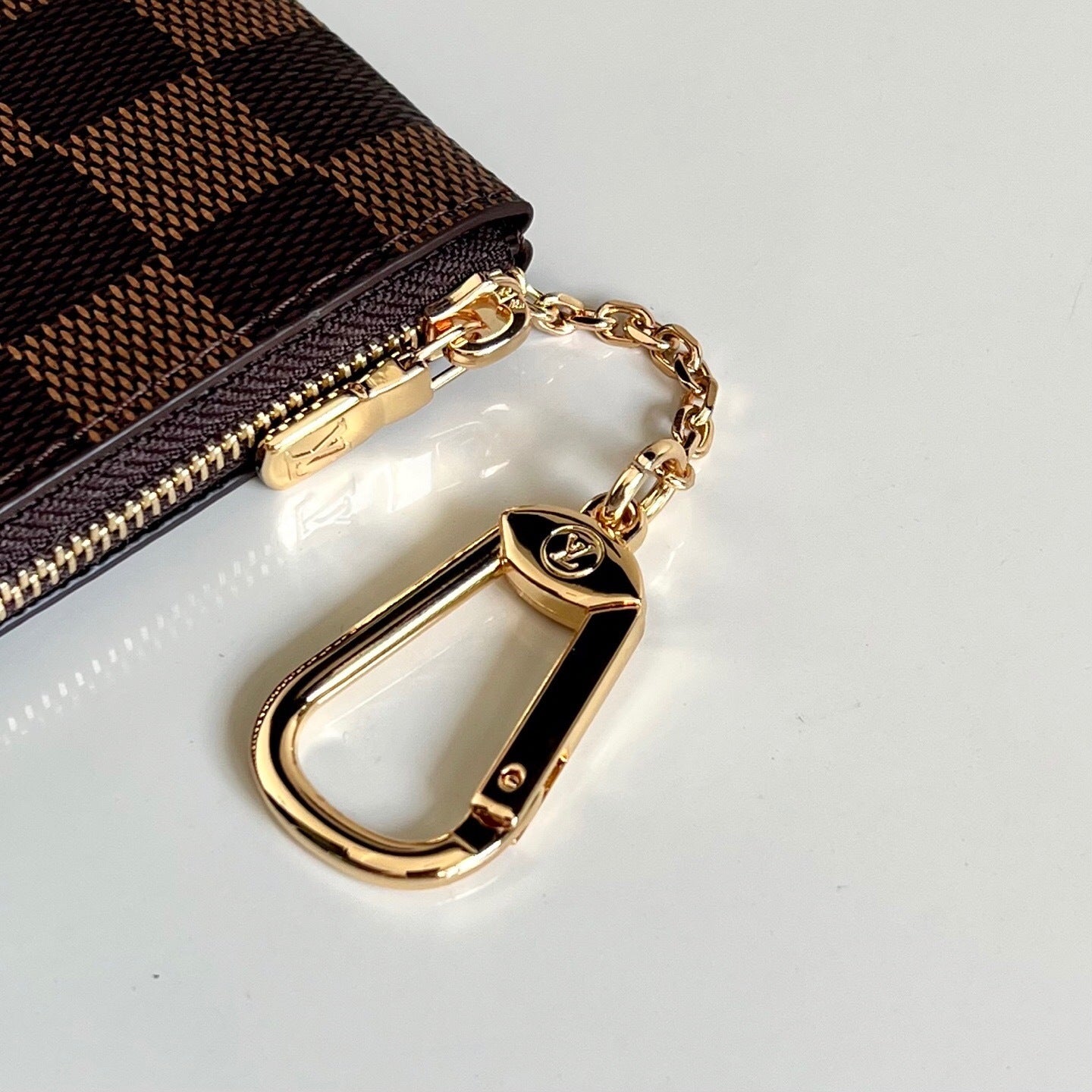 Louis Vuitton Key Pouch "Damier Ebene"