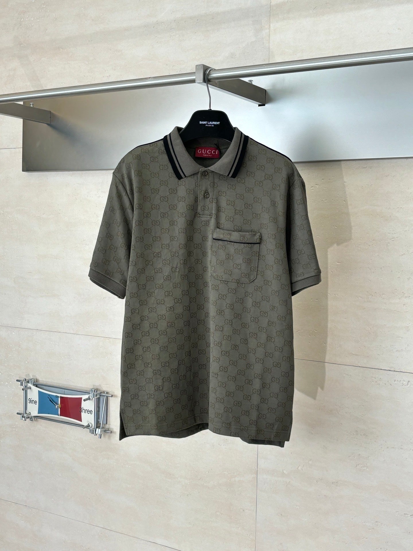 Gucci GG Jersey Jacquard Polo T-Shirt "Forest Green"