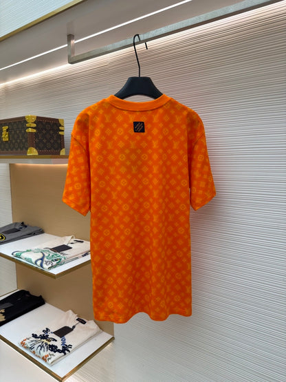 Louis Vuitton Monogram Short-Sleeved T-shirt "Vibrant Orange"