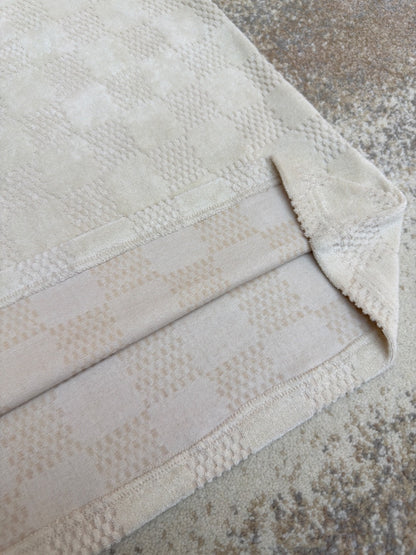 Louis Vuitton Damier French Terry T-Shirt "Light Beige"