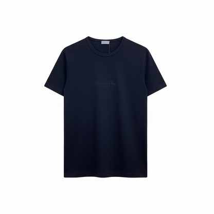 Dior T-Shirt with Christian Dior Embroidery "Black Cotton Jersey"