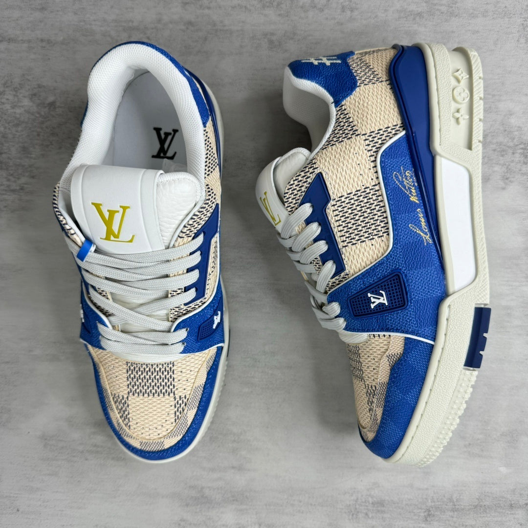 Louis Vuitton Trainers "White-Blue"