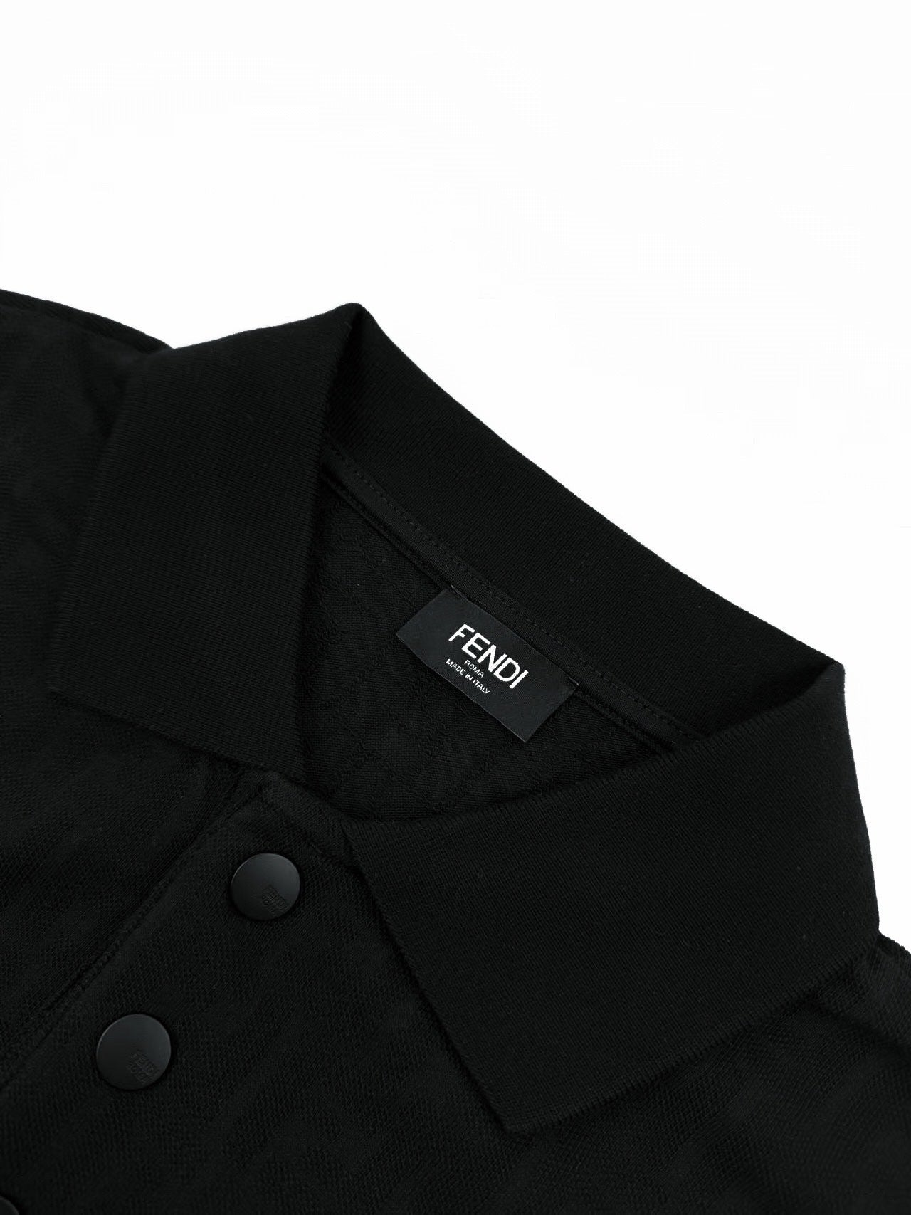 Fendi FF Monogram Polo T-Shirt "Black"