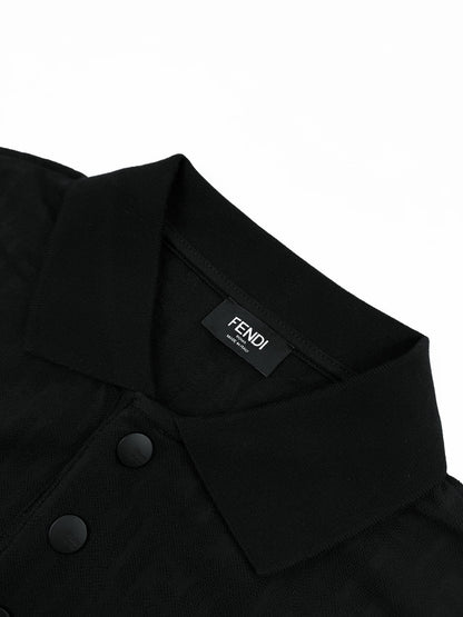 Fendi FF Monogram Polo T-Shirt "Black"