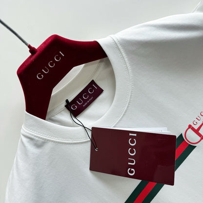 Gucci Cotton Jersey T-Shirt with Print "White"