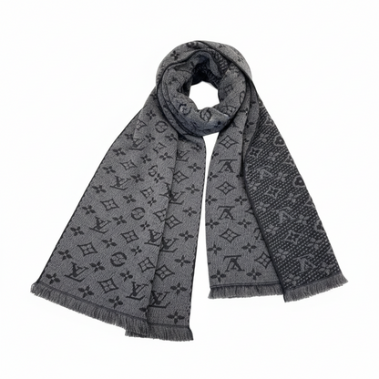 Louis Vuitton Classic Monogram Scarf "Grey"