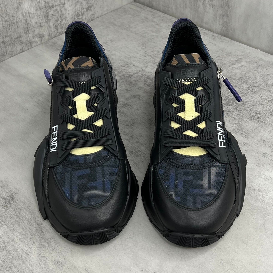 Fendi Flow "Black-Blue Monogram"