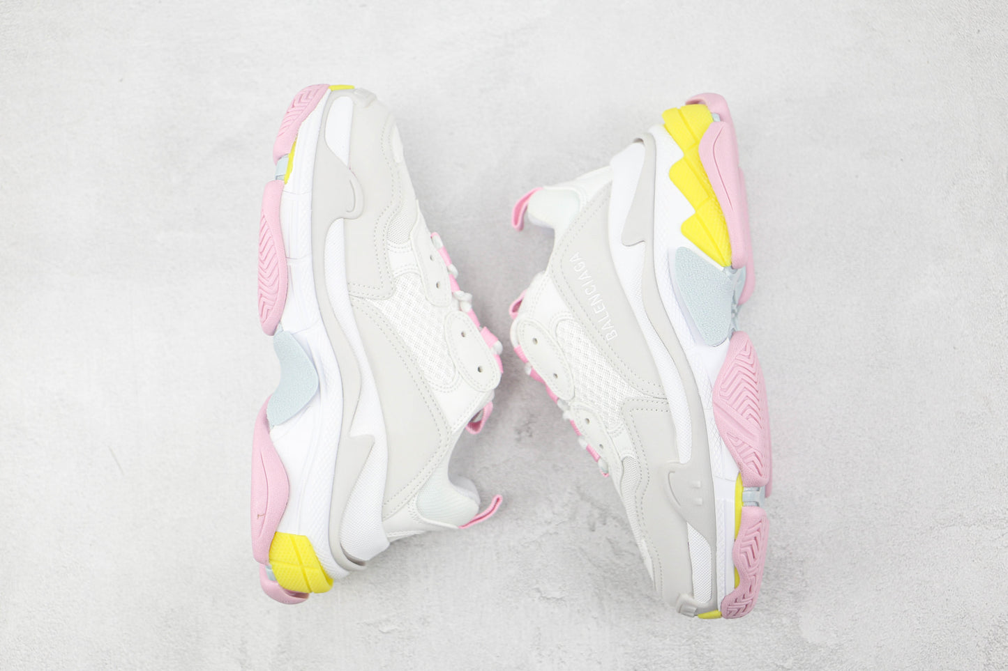 Balenciaga Triple S "Grey-Pink-Yellow"