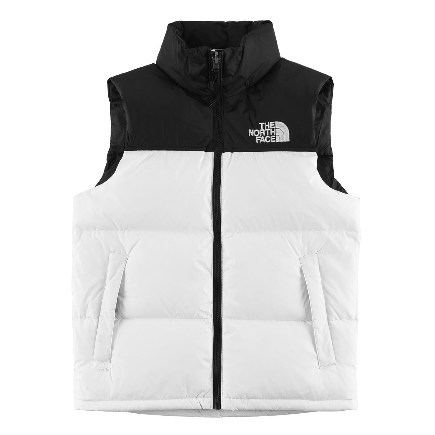 The North Face 700 Down Vest "White-Black"