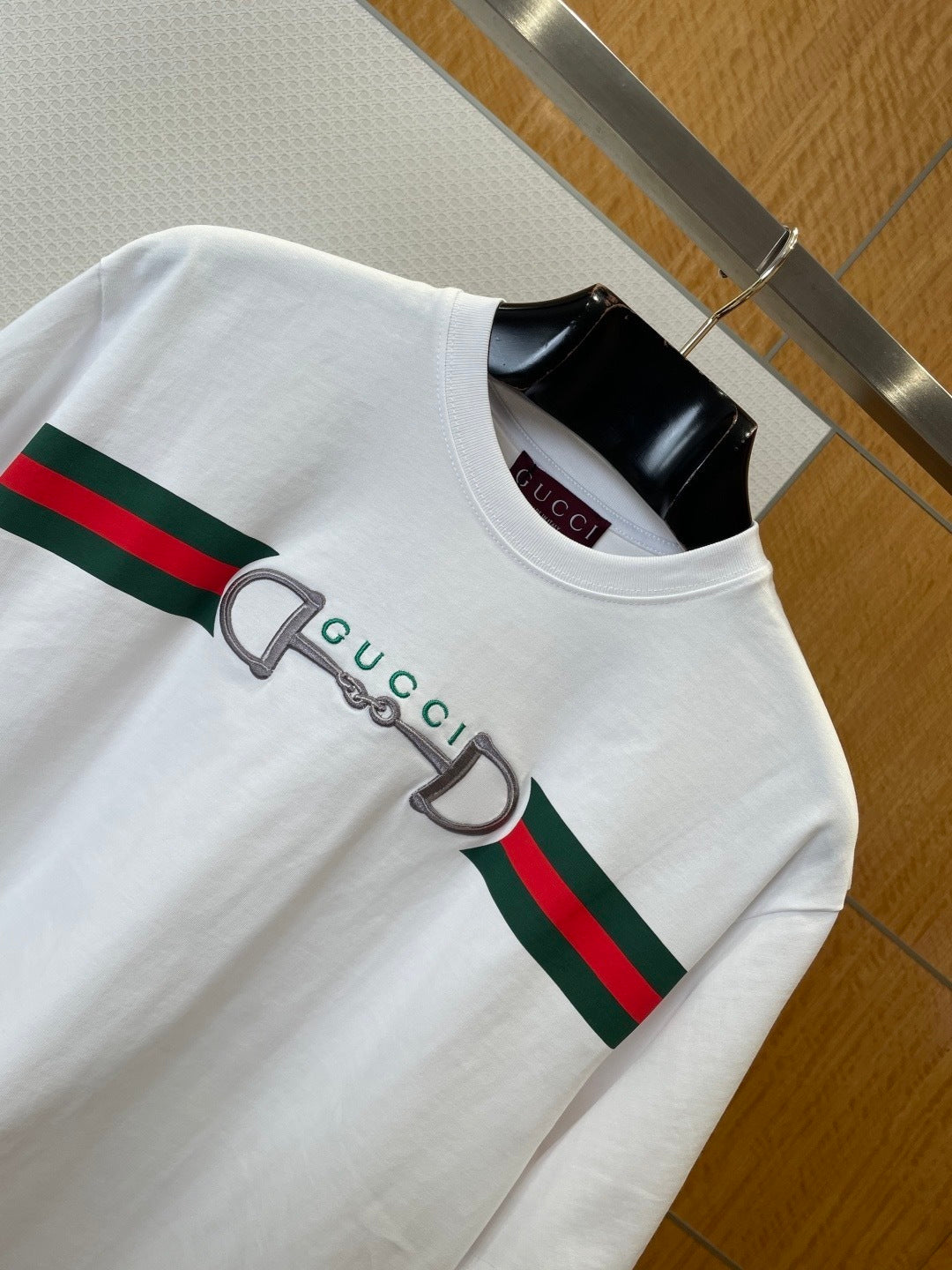 Gucci Cotton Jersey T-Shirt with Embroidery "White"