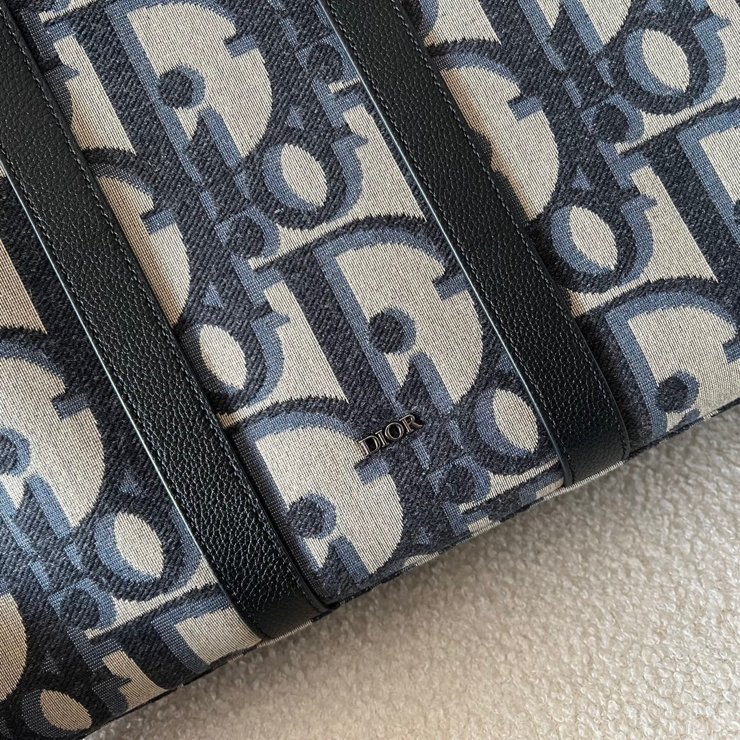 Dior Oblique Jacquard East-West Tote Bag