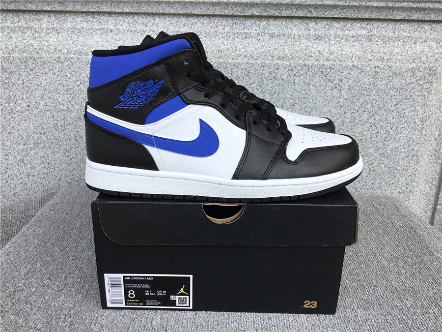 Air Jordan 1 Mid "Racer Blue-Black-White"