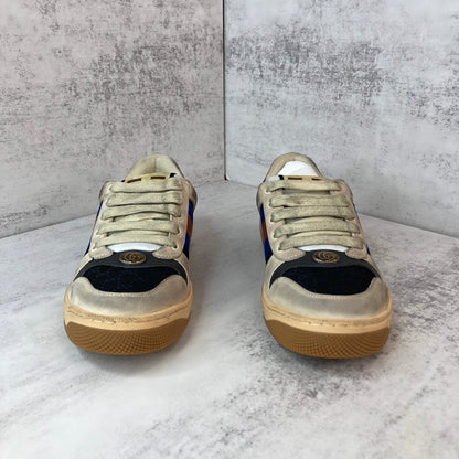 Gucci Screener "Distressed Beige-Black-Blue"