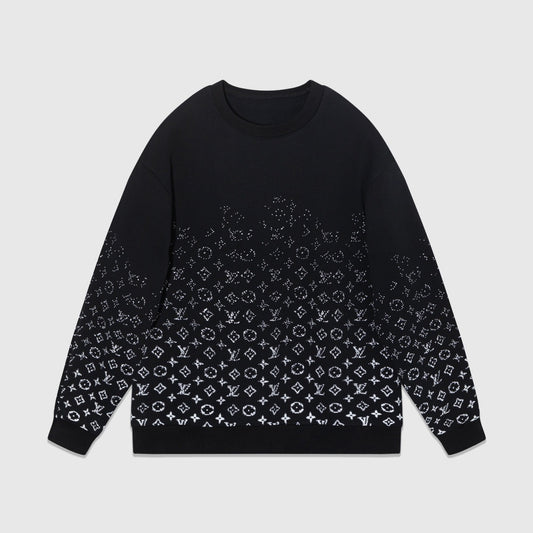 Louis Vuitton Gradient Monogram Sweatshirt "Black-White"