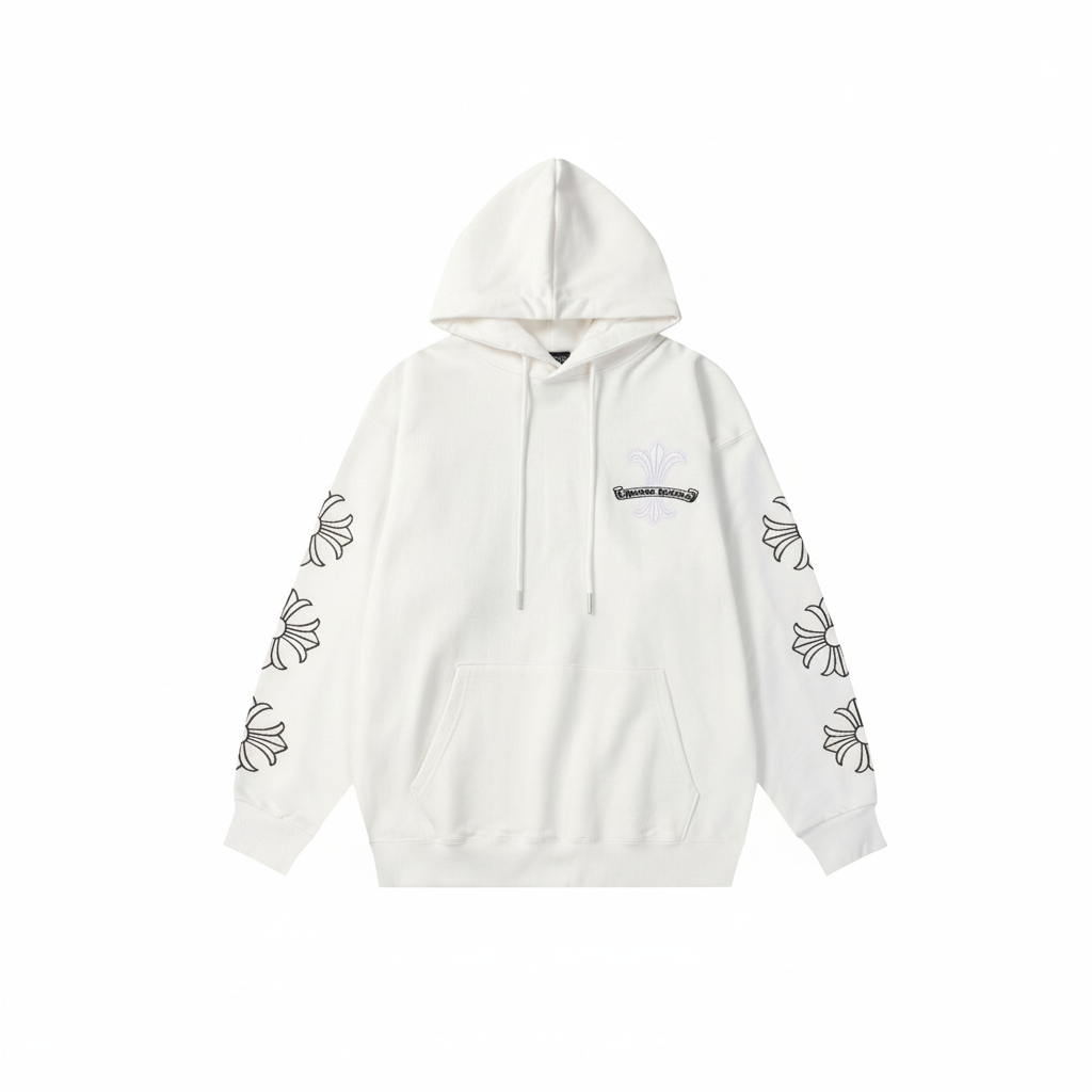 Chrome Hearts Hoodie "White-Black"
