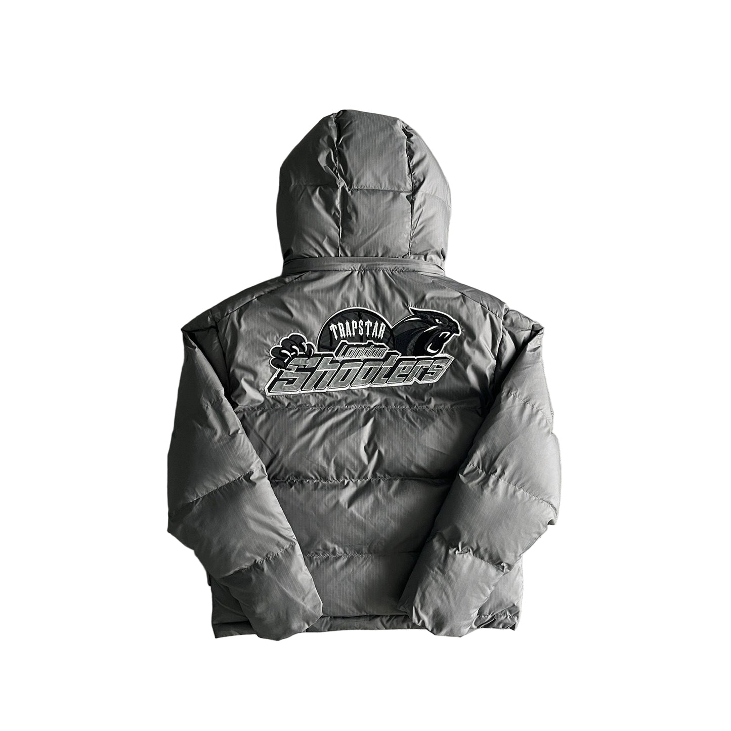 Trapstar Shooters Down Jacket "Grey-Reflective Logo"