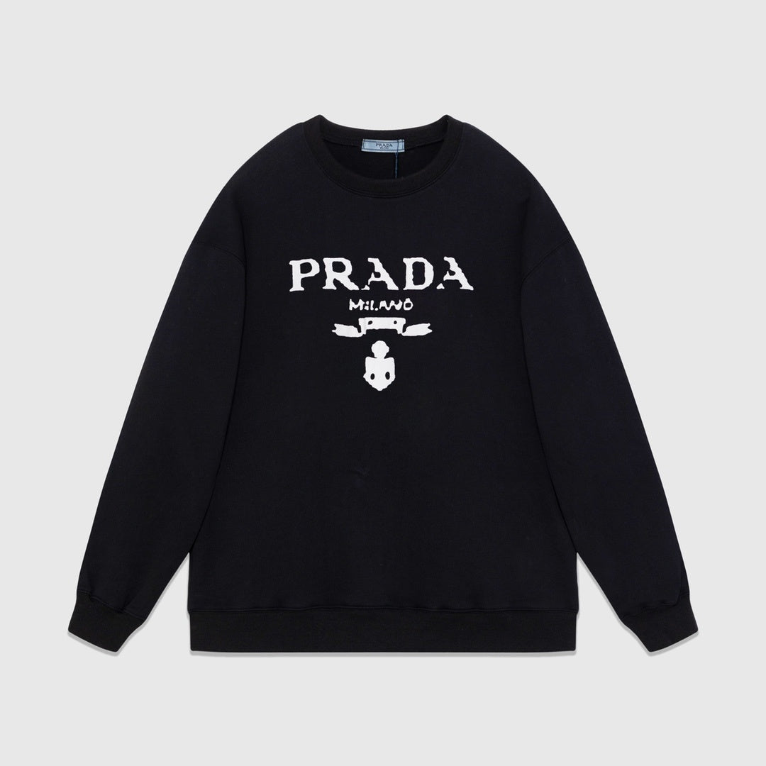 Prada Logo Print Sweatshirt "Black"