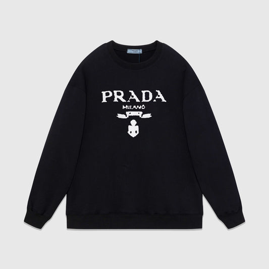 Prada Logo Print Sweatshirt "Black"