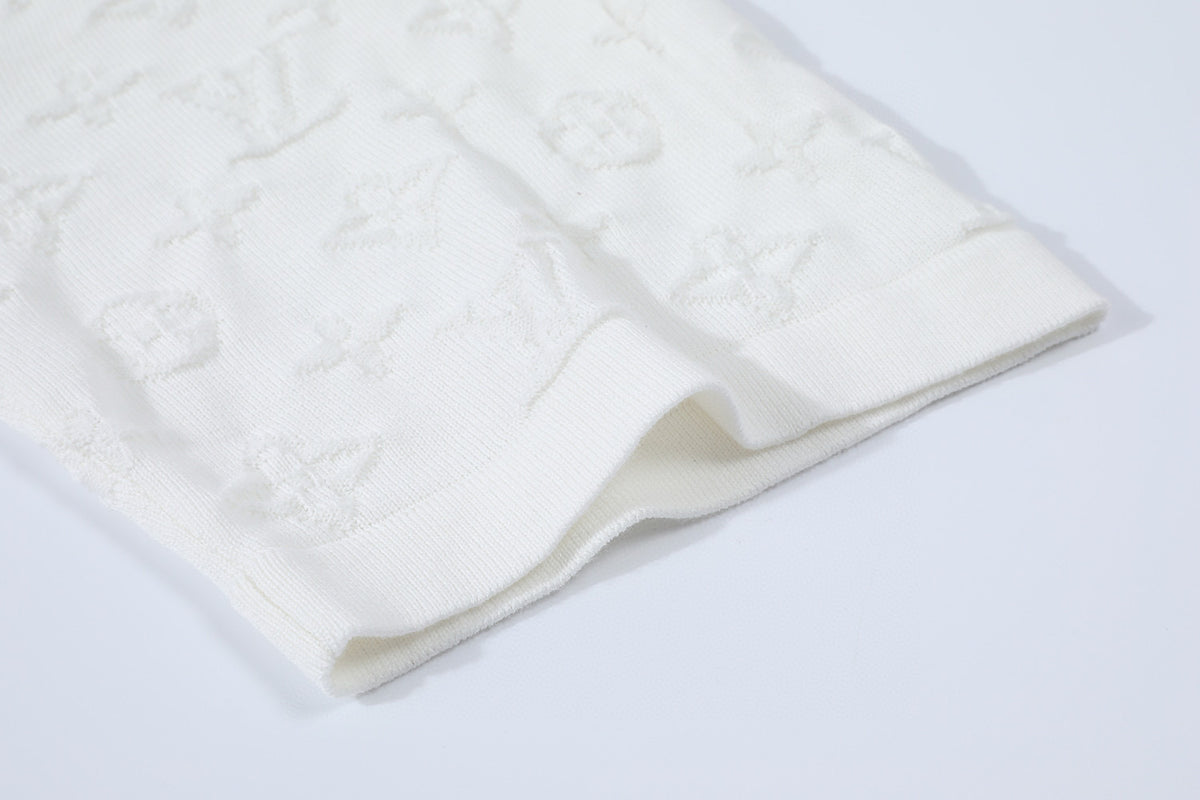 Louis Vuitton Monogram Short-Sleeved Crewneck "White"