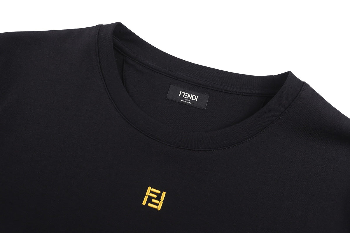 Fendi Cotton T-Shirt "Black"