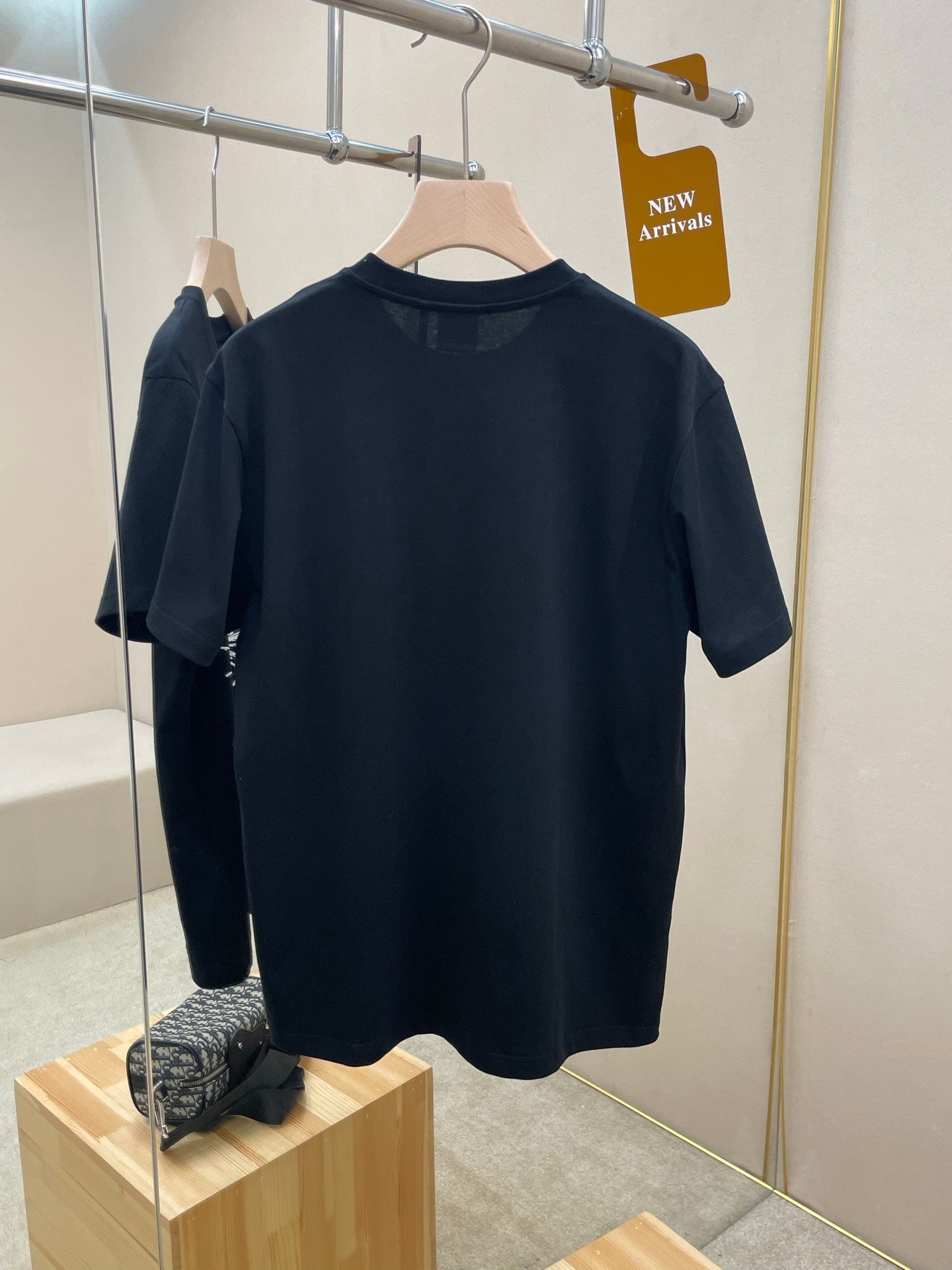 Dior T-Shirt with Book Cover Embroidery and Print "Black and White Cotton Jersey"