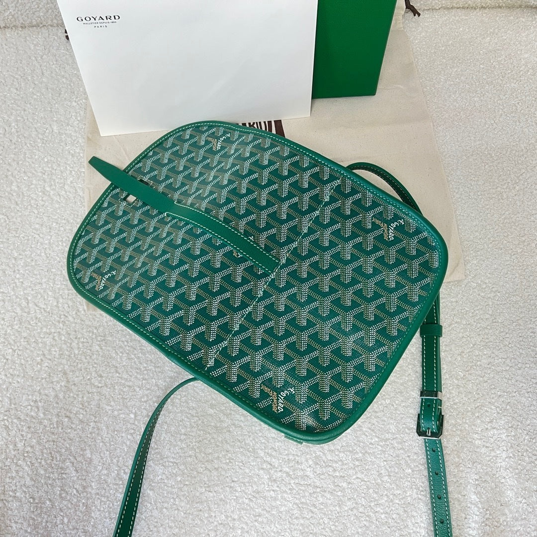 Goyard Belvedere PM Leather Handbag