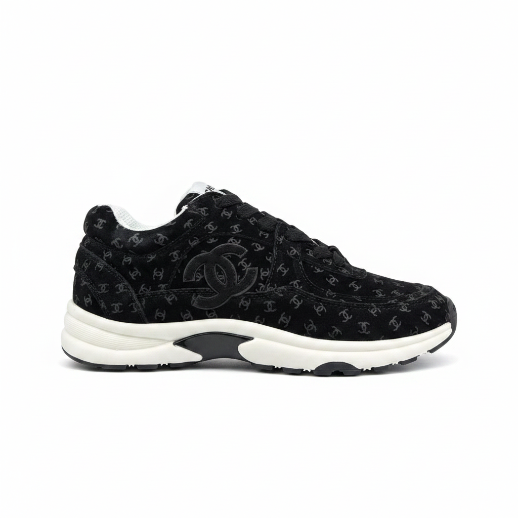 Chanel 22A "Black All Over Logo"