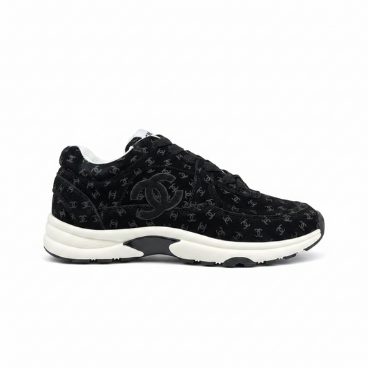 Chanel 22A "Black All Over Logo"
