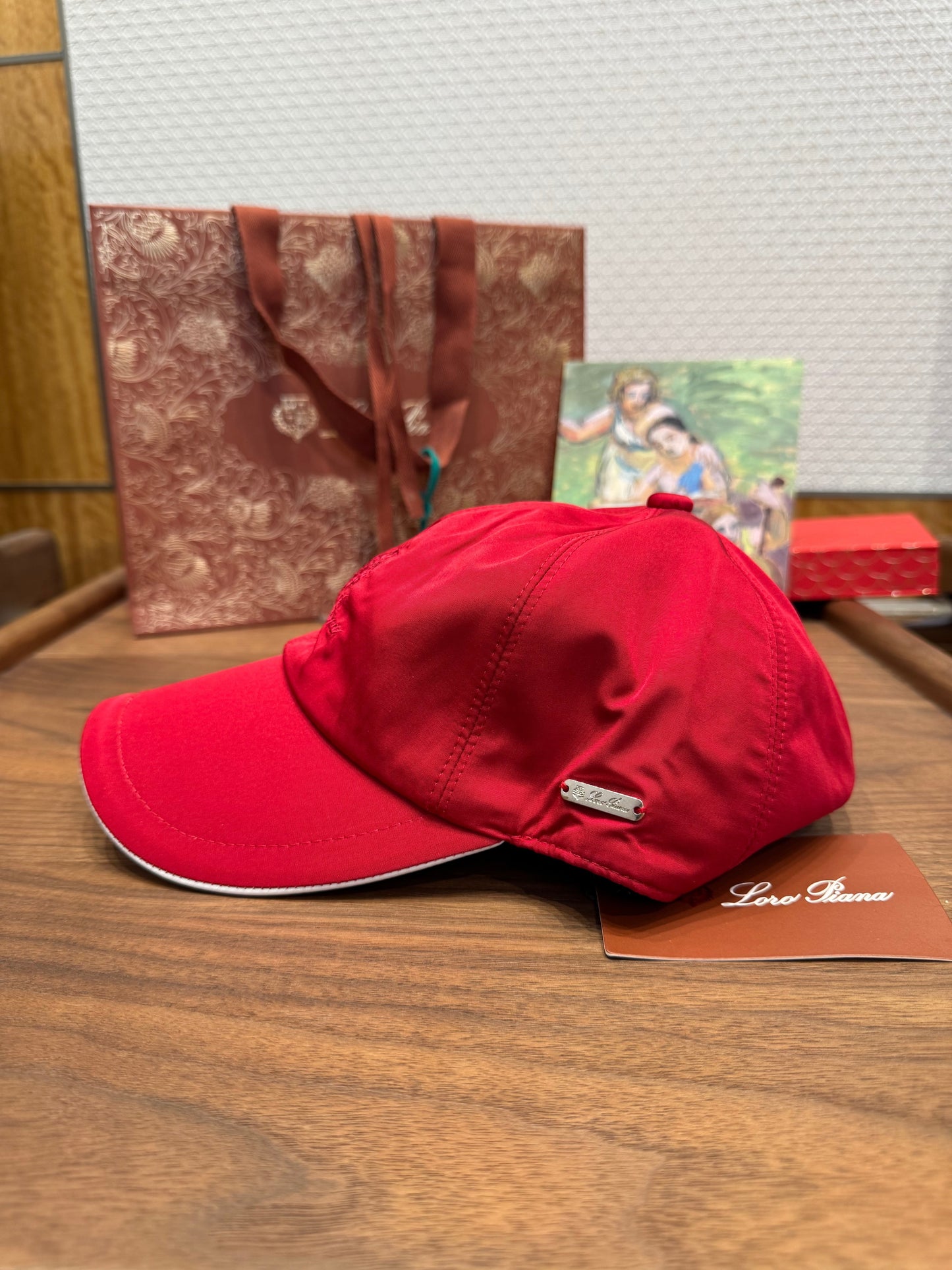 Loro Piana Baseball Hat "Red"