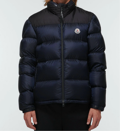 Moncler Peuplier Down Jacket "Black-Navy Blue"