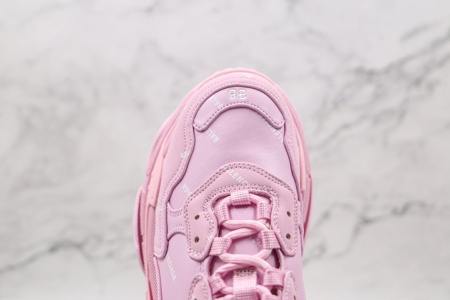 Balenciaga Triple S "Pink-All Over Logo"