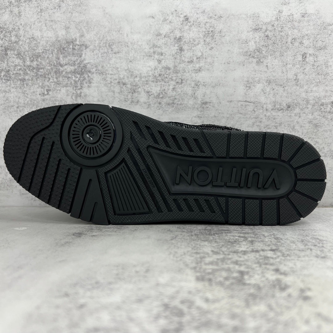 Louis Vuitton Trainers "Black" Crystal